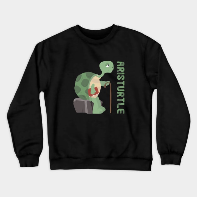 Aristurtle (Aristotle) Crewneck Sweatshirt by passivemoth